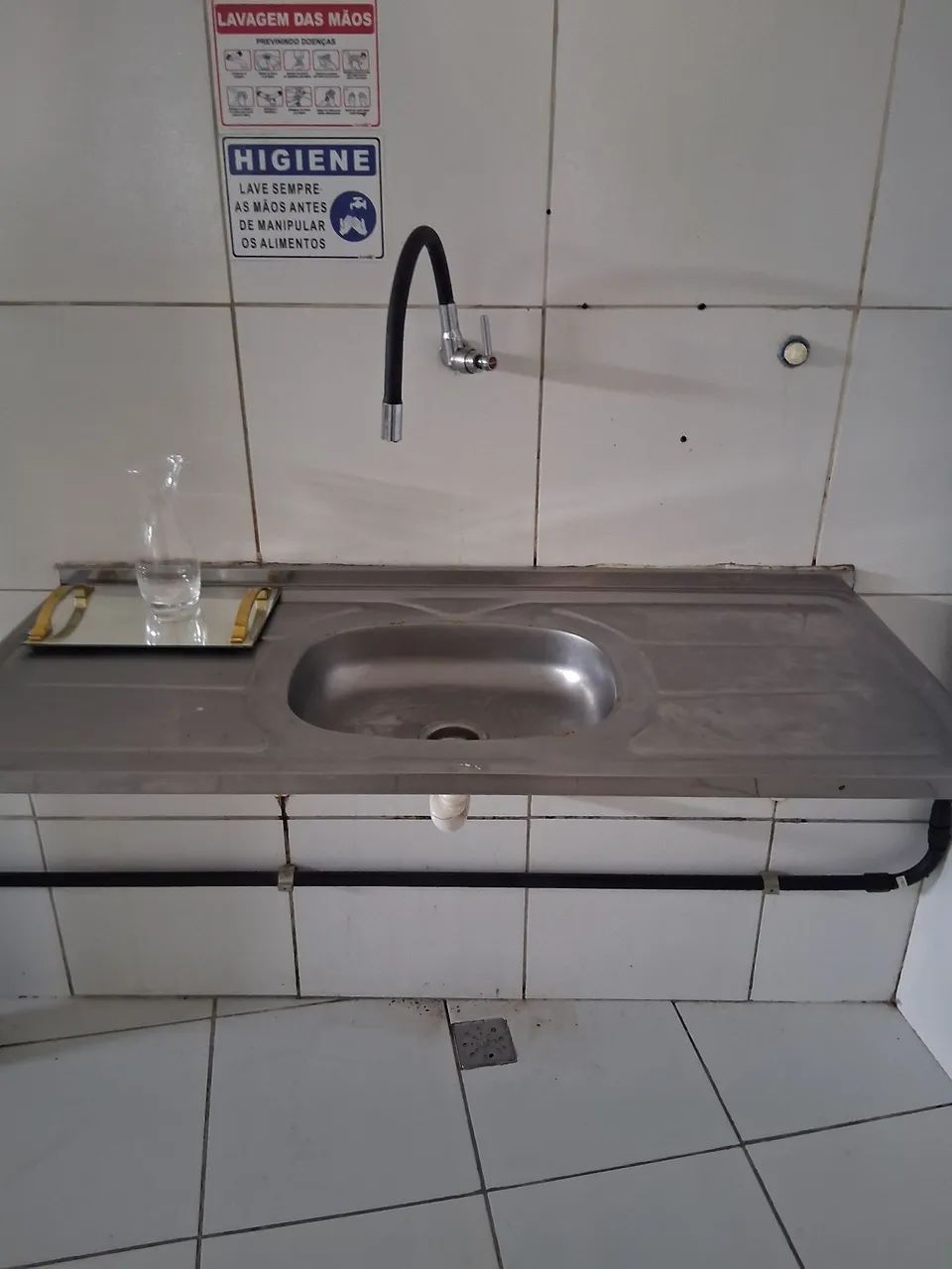 Balcao com cuba inox