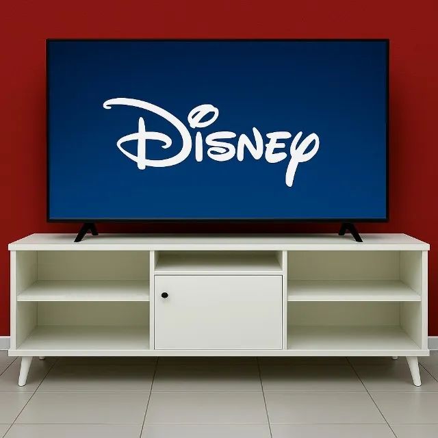 Rack 65'' cor branca em mdf 