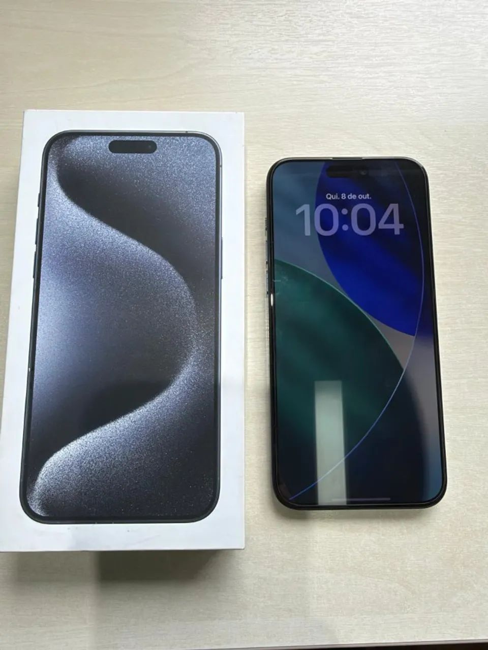 iPhone 15 Pro Max 256GB - Titânio Azul - Todo Original - Celulares
