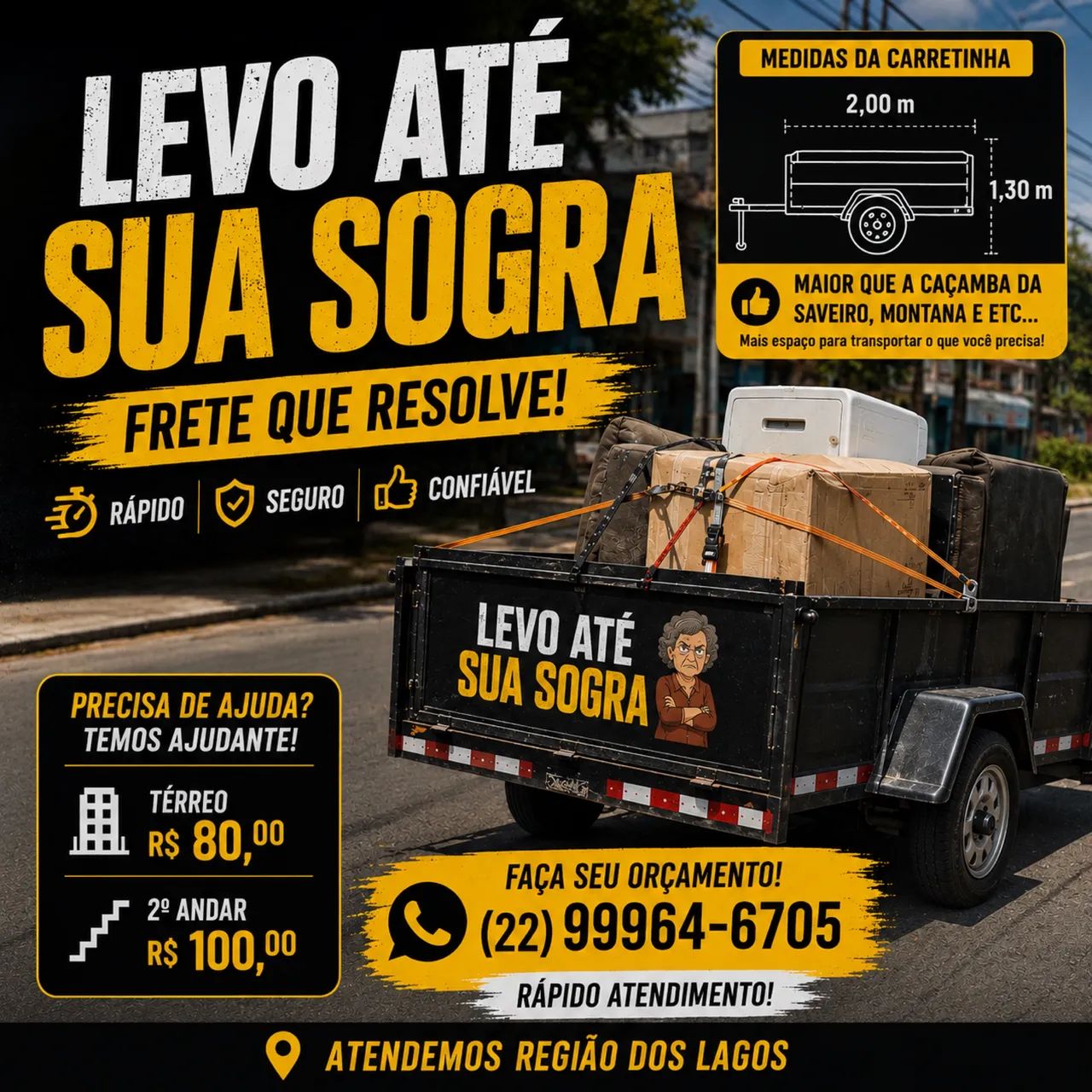 Frete, mudança 