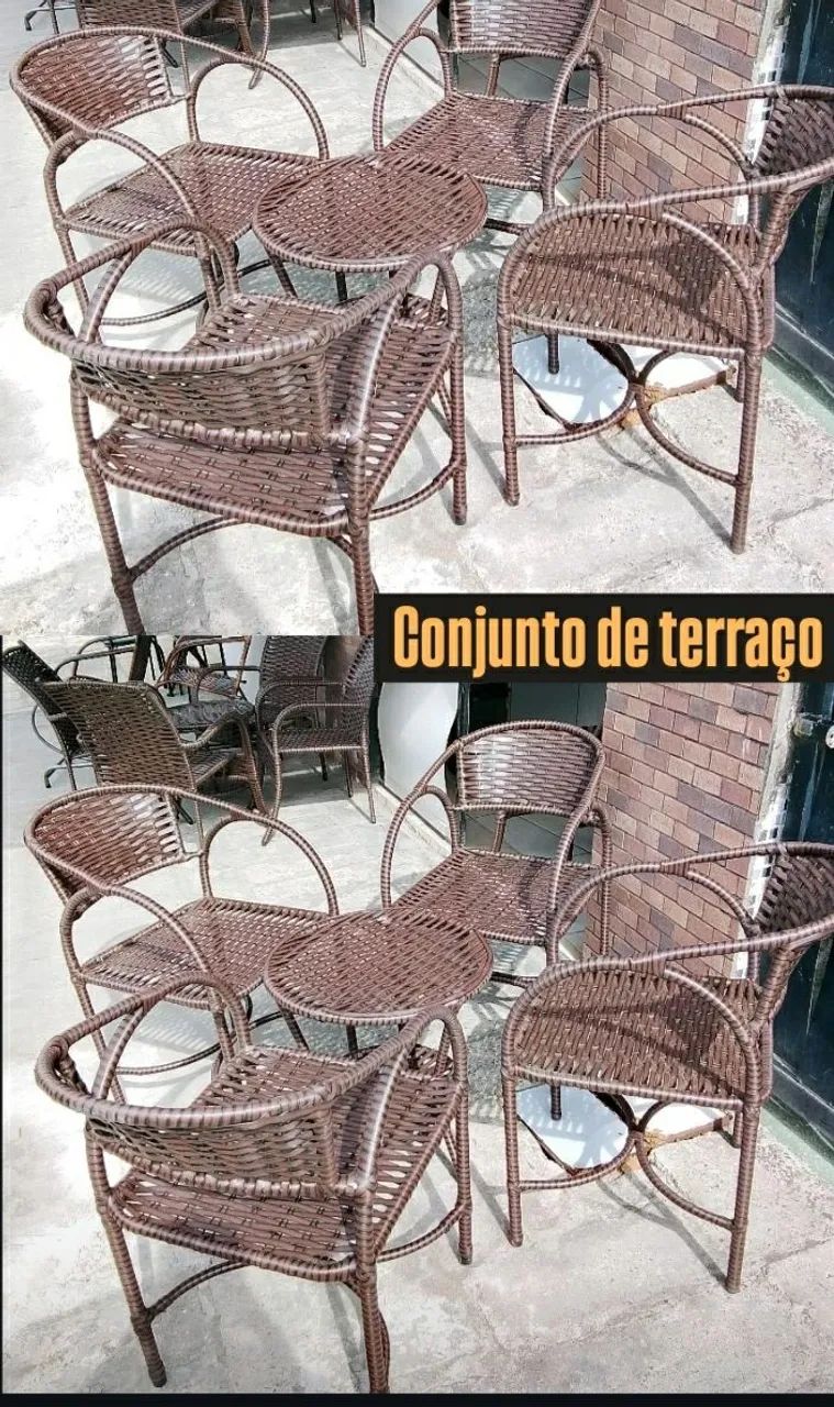 Conjunto de terraço redondo  - Foto 3