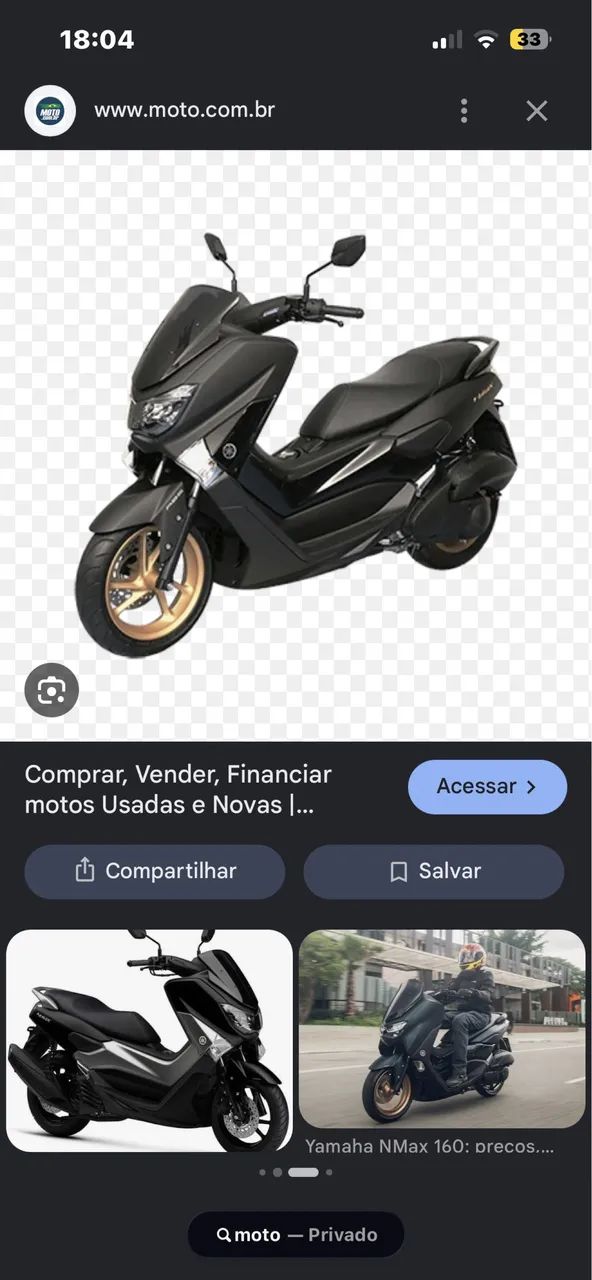 Moto extremamente usada 