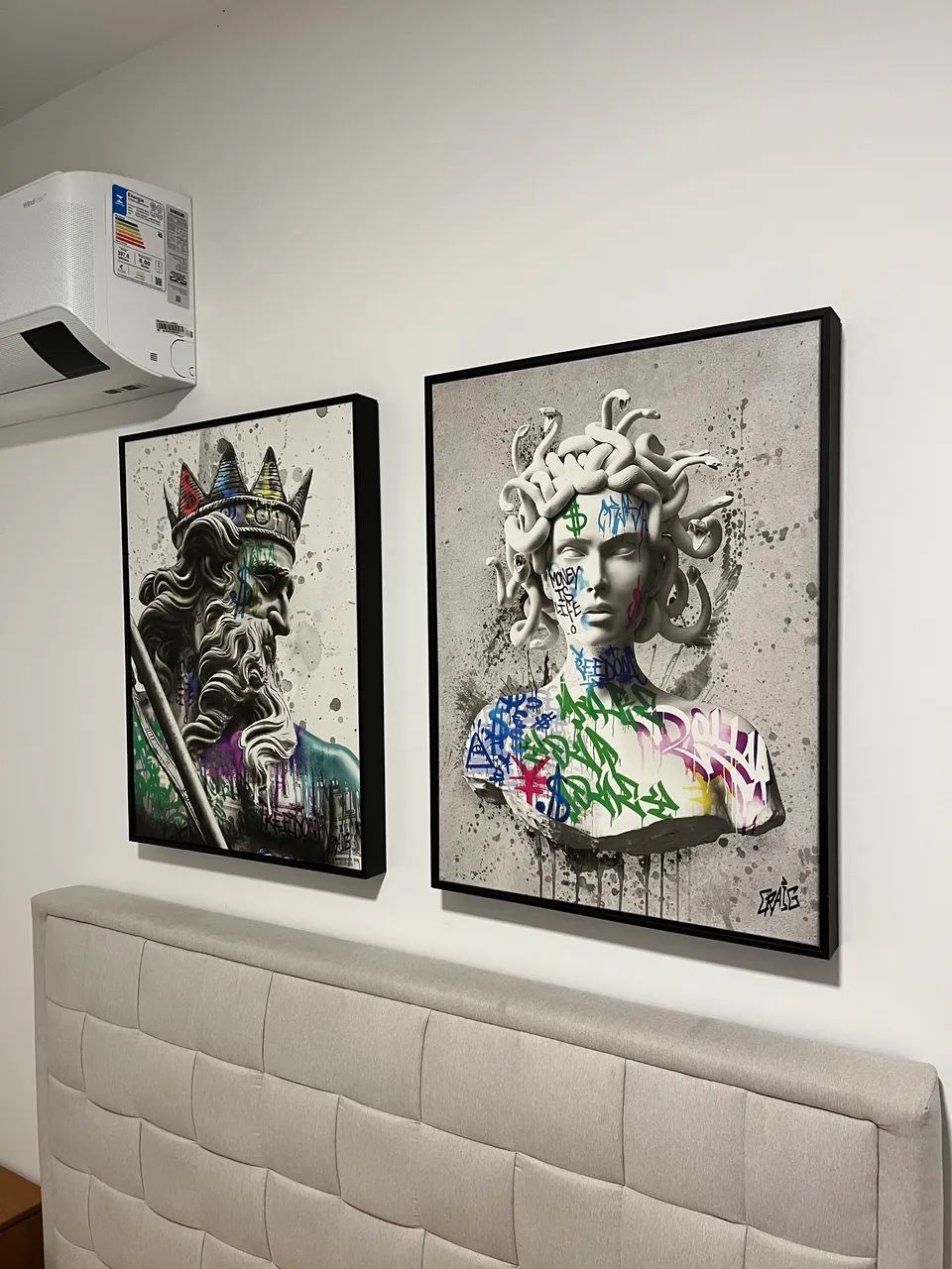 Conjunto de quadros - Poseidon e Medusa