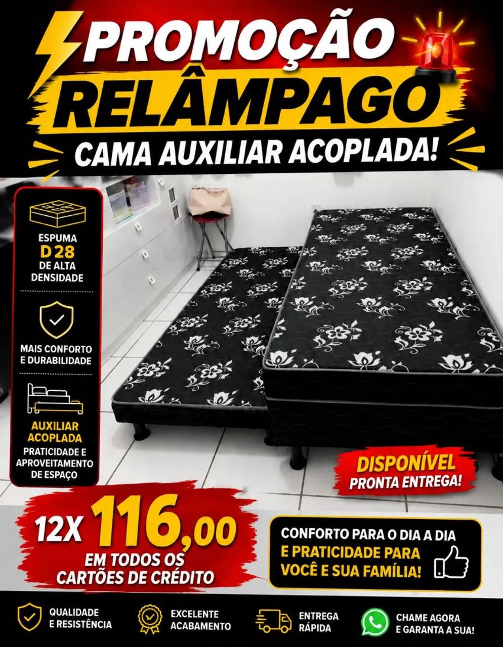Mega promoção de Cama box com Auxiliar!!