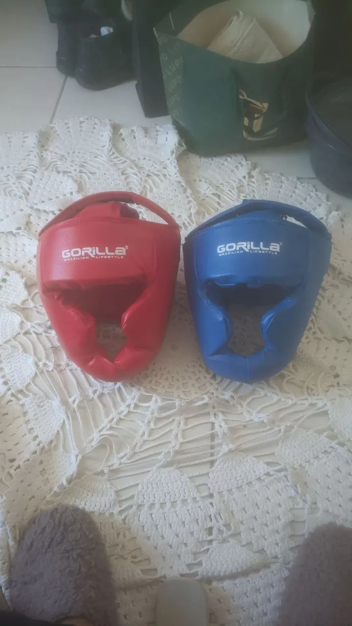Capacete Boxe Treino Muay Thai Protetor De Cabeça Gorilla