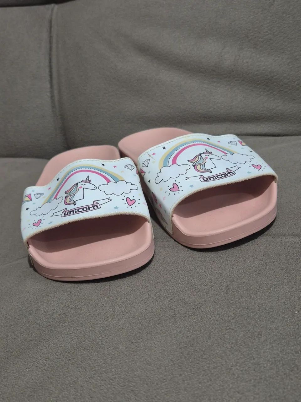 chinelo molekinha unicórnio rosa - Foto 4