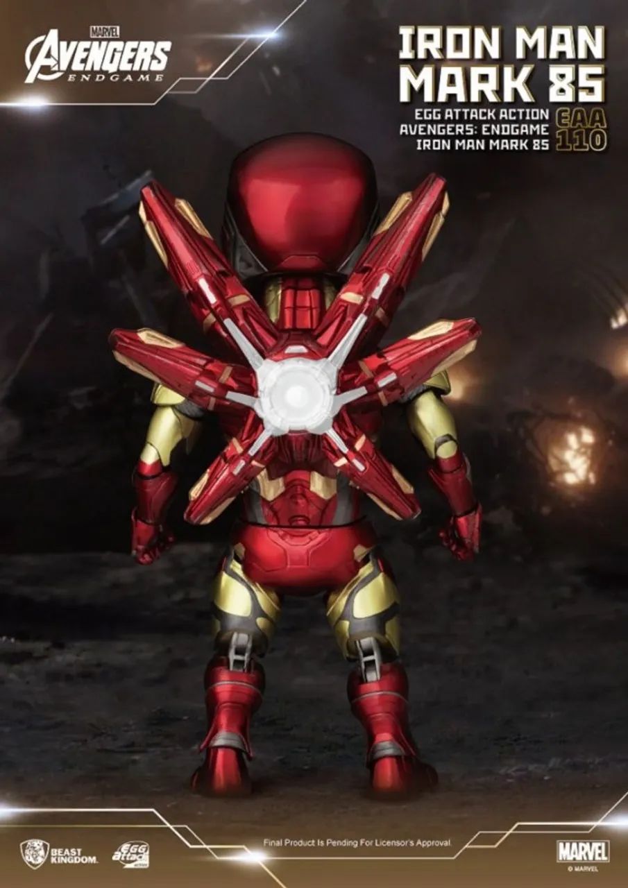 Iron Man Mark 85 "Avengers: Endgame" Beast Kingdom Marvel Comics Egg Attack EAA-110 -  - Foto 3
