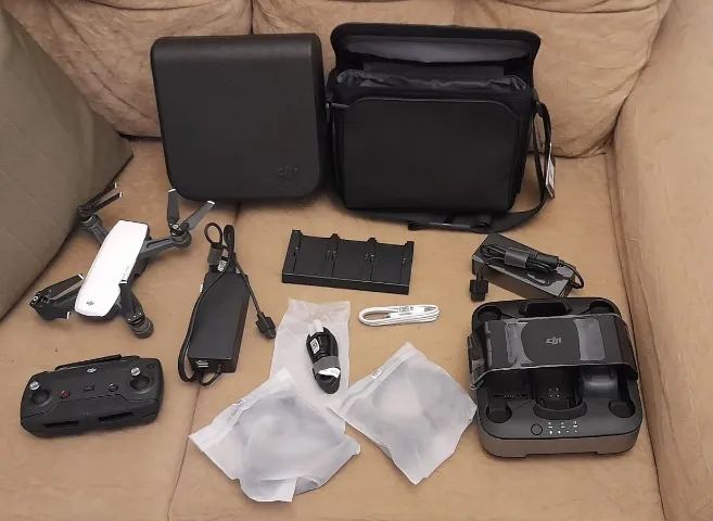 Drone dji spark fly more combo c/ estação - Foto 4