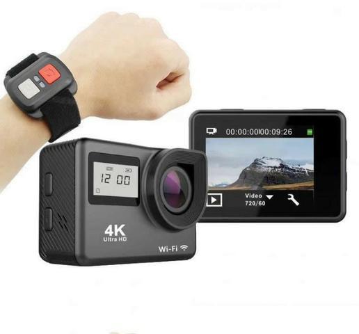 Câmera Digital a Prova D'agua Action Sports 4k Ultra HD DV 16Mpx Wi-Fi Slot SD - Foto 3