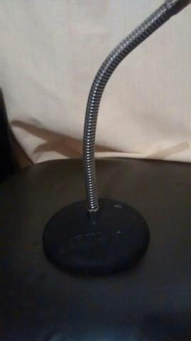 Suporte Base Ferro Mesa Para Microfone Haste 25cm CRS D15 - Foto 2