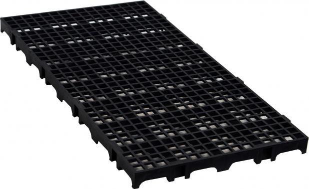 Dez Estrados Pisos Palete Plástico Pet Shop Banheiro Preto