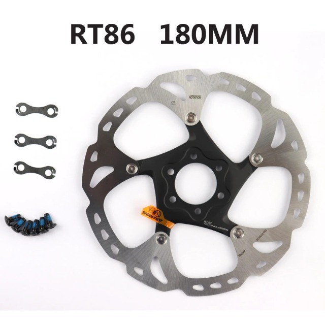 Par de Disco de Freio Shimano RT86 160 e 180mm Ice Tech - Foto 2