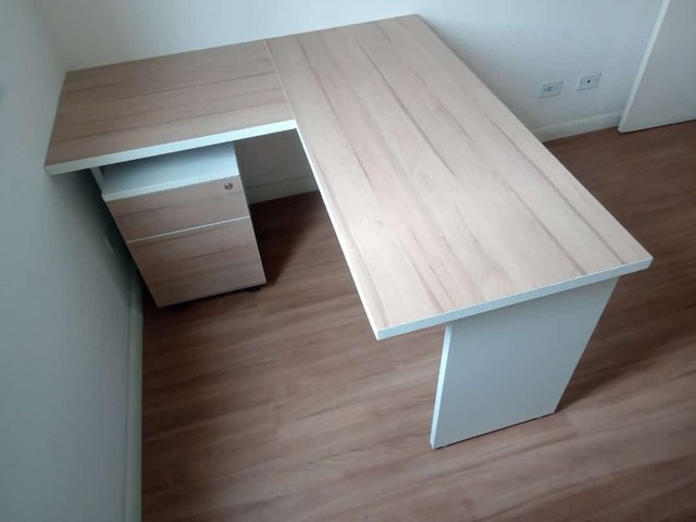 MESA EM L 2 PARTES NOVA   ****LEIA A DESCRIÇÃO***** - Foto 2