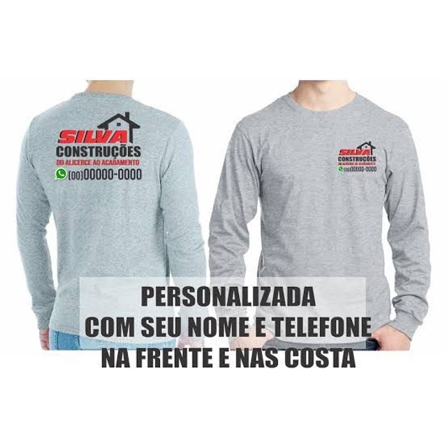 Camisetas empresárias manga longa