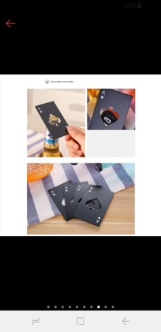 Abridor de garrafas do Às de espada do poker - Foto 4