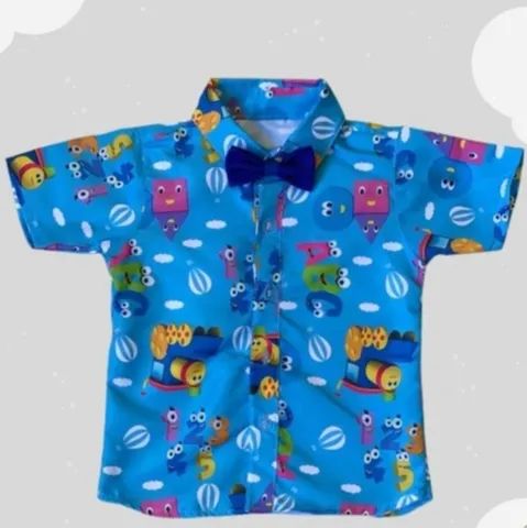 Vendo camisa temática de 1 a 6 anos com gravata - Foto 2