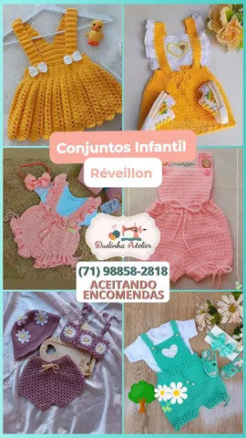 Roupa Moana em Crochê, Roupa Infantil para Menina Usado 82661188