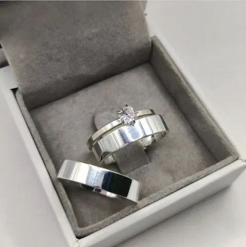 Aliança de Prata 950 - Foto 5