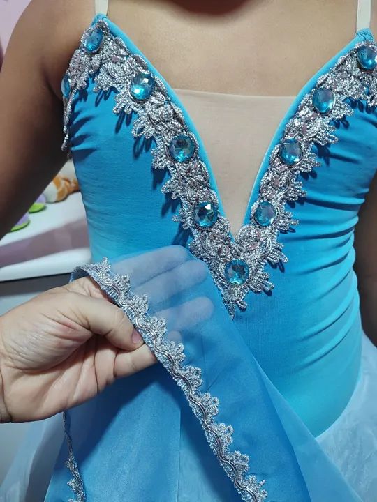 Vestido para apresentação de ballet ou fantasia de princesa  - Foto 6