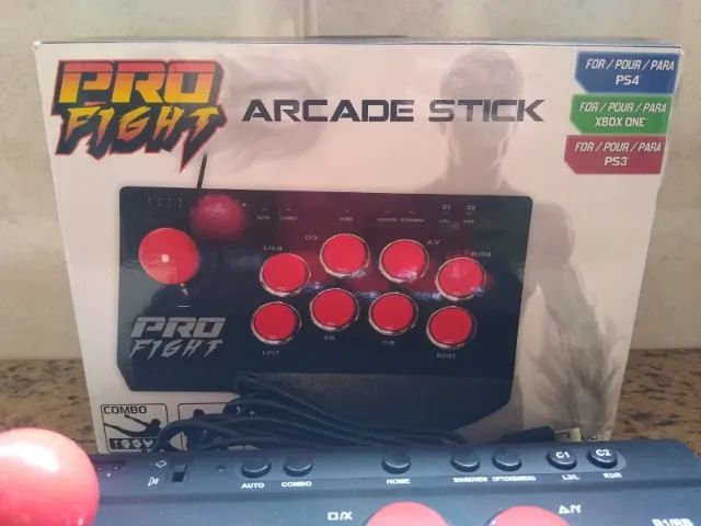 Controlador de Jogo Arcade Stick Pro Figh - Foto 5