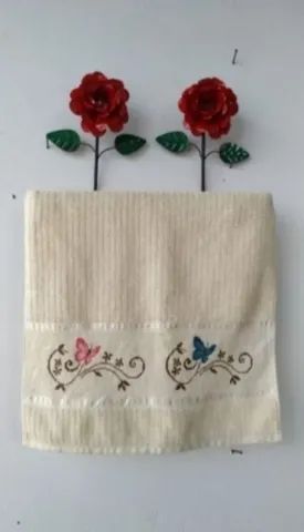 Toalheiro com rosas  - Foto 2