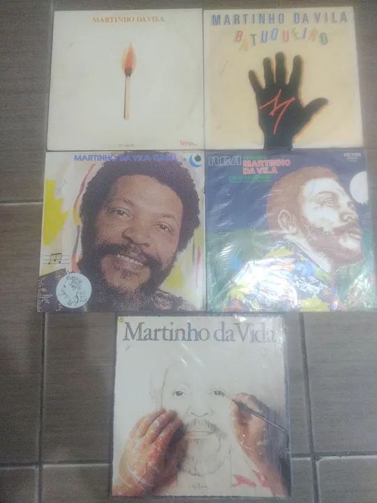 5 LPS, Martinho da Vila, perfeito estado.