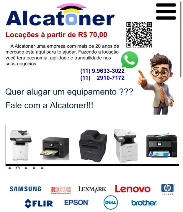 Aluguel de Impressoras - Locação de impressoras 