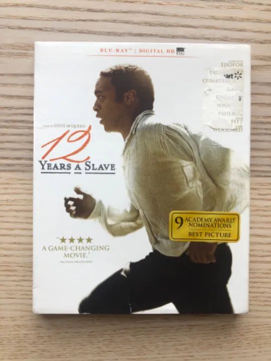 Blu-Ray 12 Anos de Escravidão. Importado. Sem legendas em Português