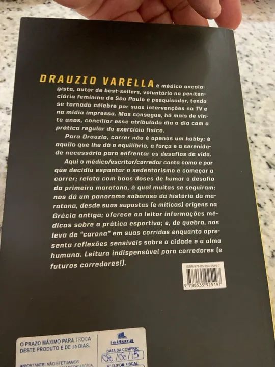 Livro Correr de Drauzio Varella  - Foto 2