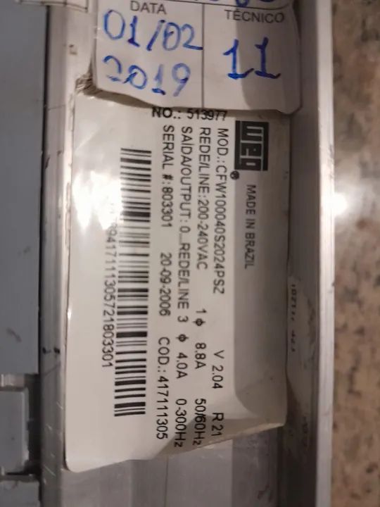 Inversor de Energia CFW 10 = Weg 1CV/ 220v - Foto 6
