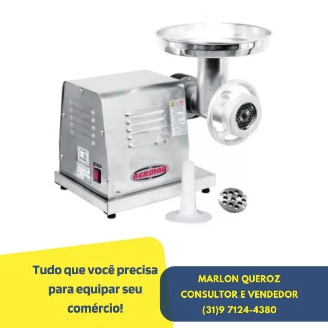 Moedor de Carne Boca 08 Bermar Bivolt Novo