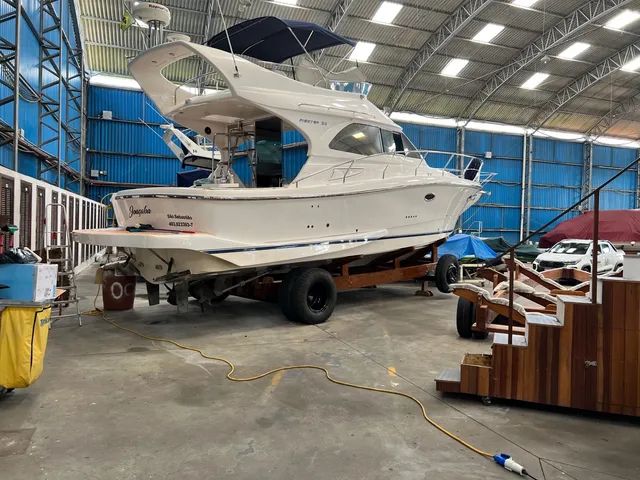 Lancha Carbrasmar Fighter 38 ano 2006, Phantom, Ferretti, Azimut, Real, Focker - Foto 6