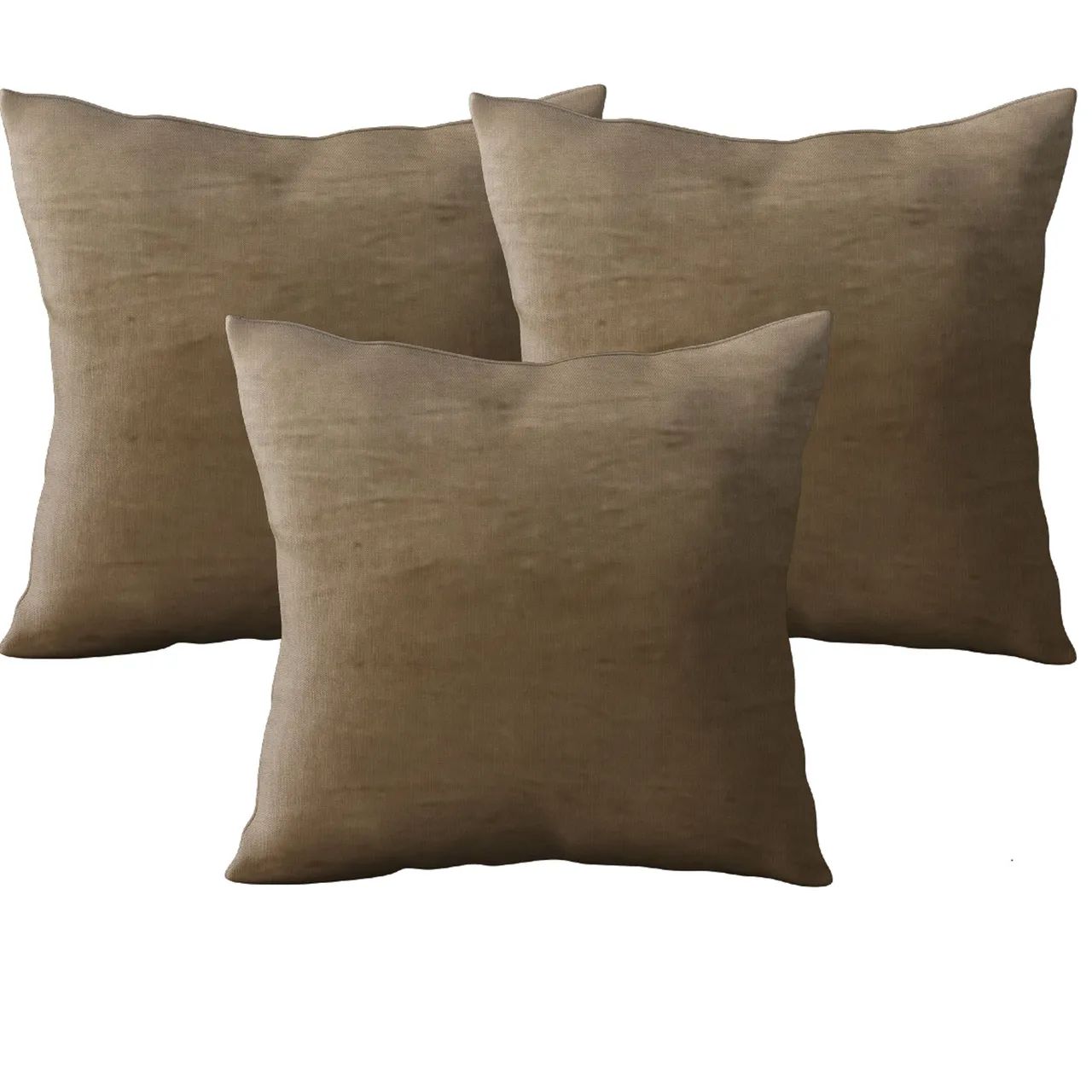 Kit 10 Capa de almofadas decorativas de luxo atacado 45x45 modernas conjunto marrom - Foto 6