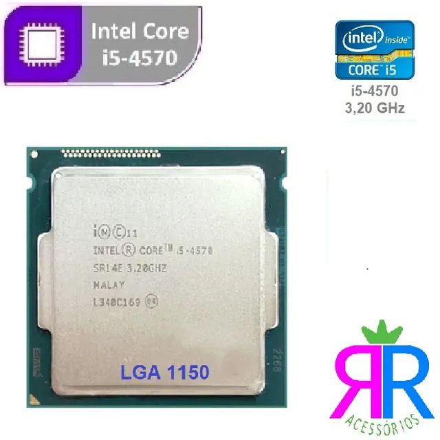 Kit H81 p/ PC (4ª/5ª gen): placa-mãe H81 + i5-4570 + DDR3 8GB - Foto 4