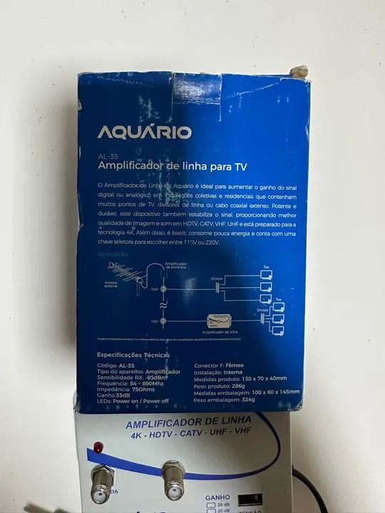 Amplificador de Sinal de TV Aquário  - Foto 2