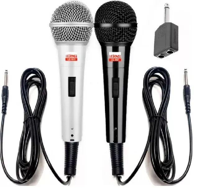 Microfone Com Fio Profissional Dinâmico Le-901-lelong (Par) - Foto 4