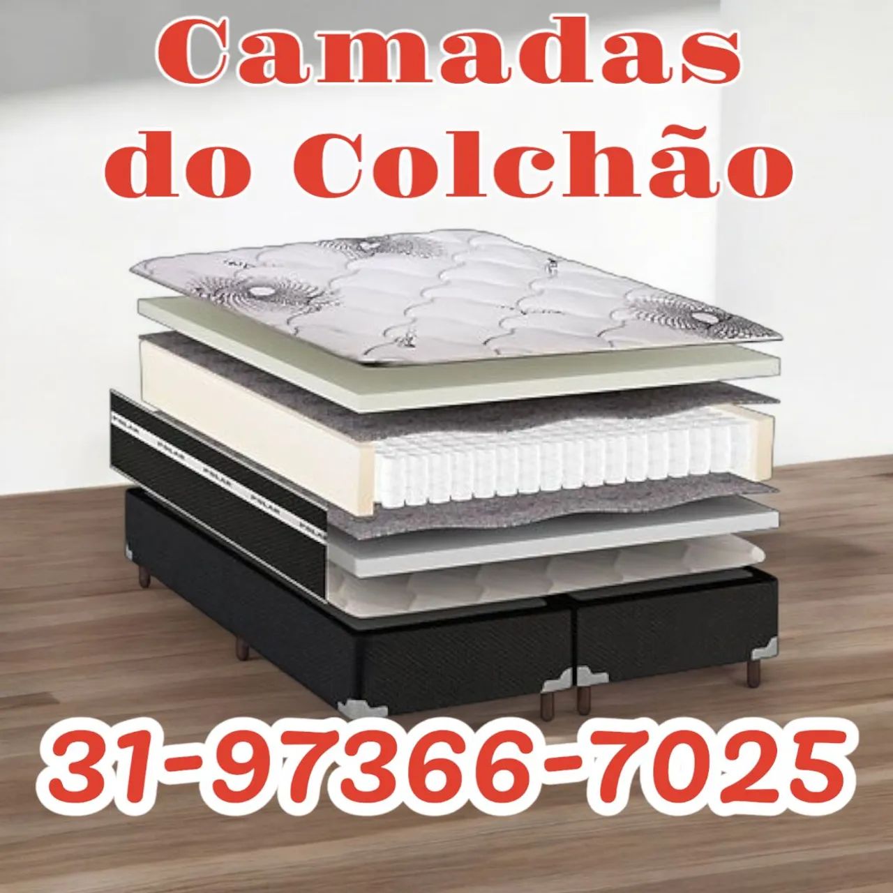 COLCHÃO CASAL MOLAS 30 DE ALTURA NOVOS / SUPER OFERTA  - Foto 2
