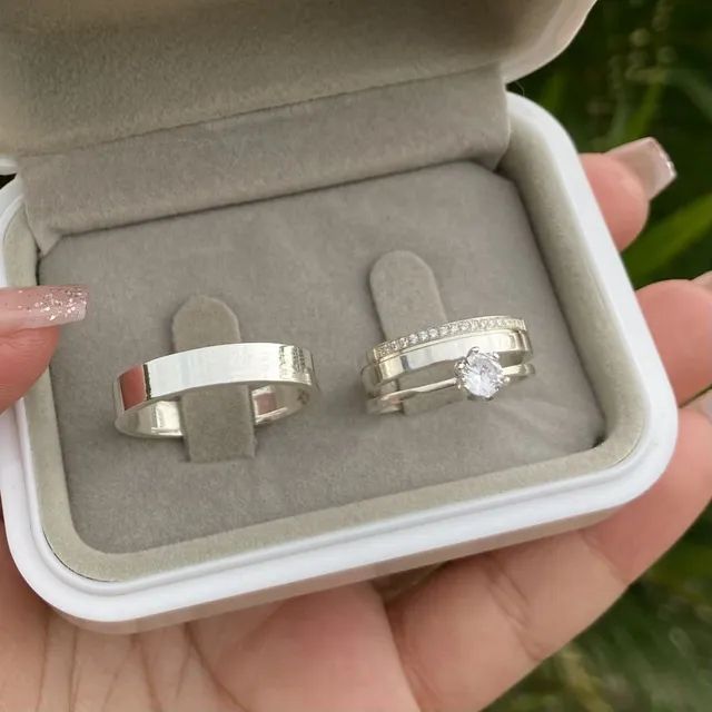 PAR DE ALIANÇAS NAMORO