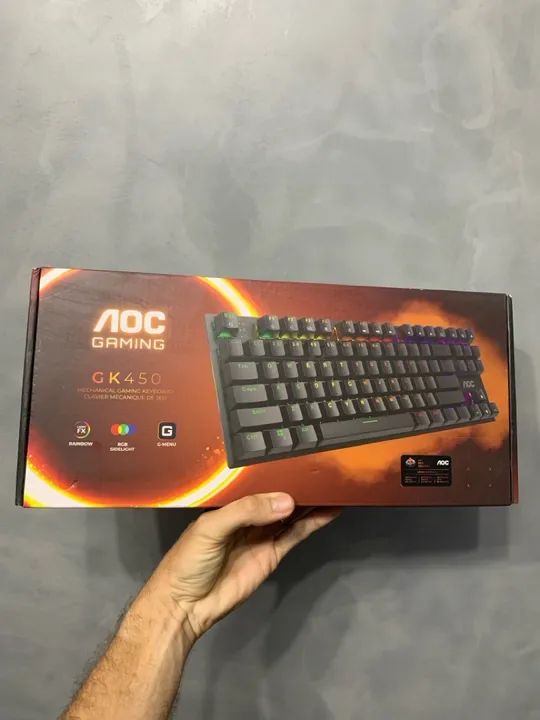 Teclado Mecânico Gamer AOC GK450 - Novo - Foto 2