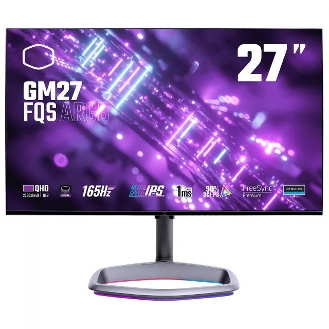 Monitor Gamer Cooler Master 27 Pol, IPS, WQHD, 1ms, 165Hz