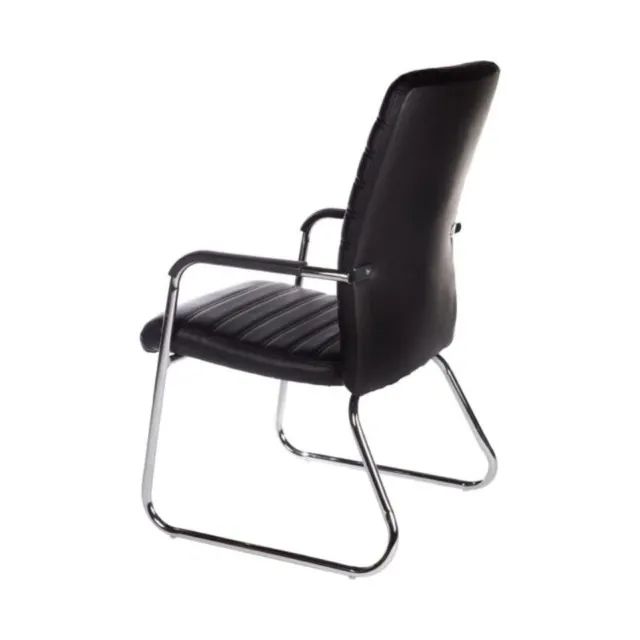 Poltrona de Escritório Interlocutor ATREUS Estofada Preta Conforto Ergonômico 32882 - Foto 3