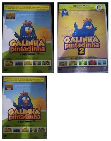Galinha Pintadinha e outros - Dvds diversos - filmes infantis