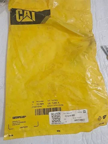 Mini escavadeira trator esteira carregadeira caterpillar tubo injeção combustível 7C7678 - Foto 3