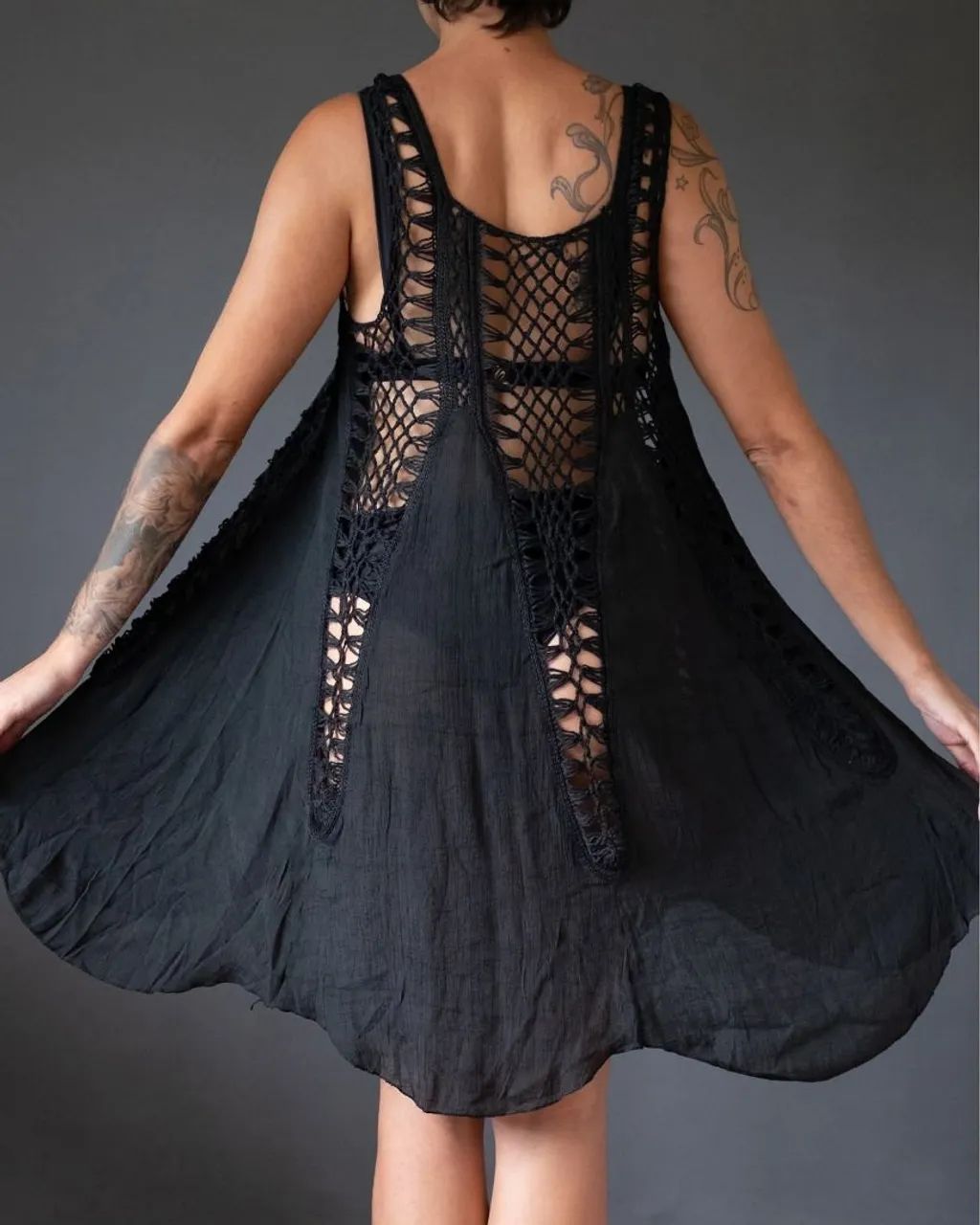Saída de Praia em Croche Plus Size - Foto 4