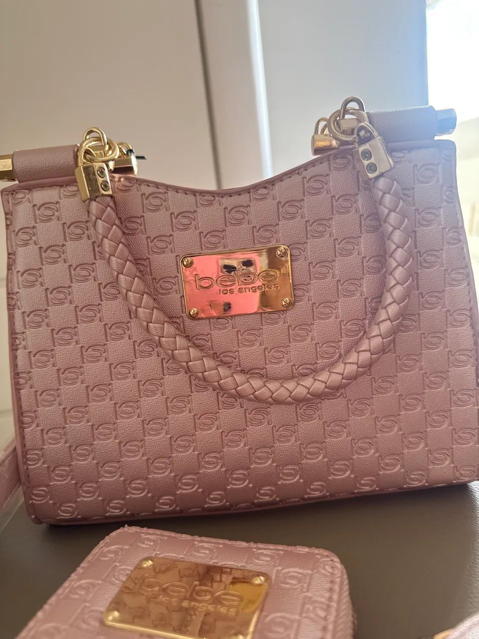 Bolsa em Couro Bebe - Rosa Claro com Acessórios - EUA - Foto 4
