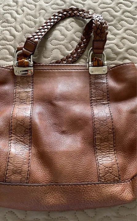 Bolsa couro marrom claro Gucci - Foto 2