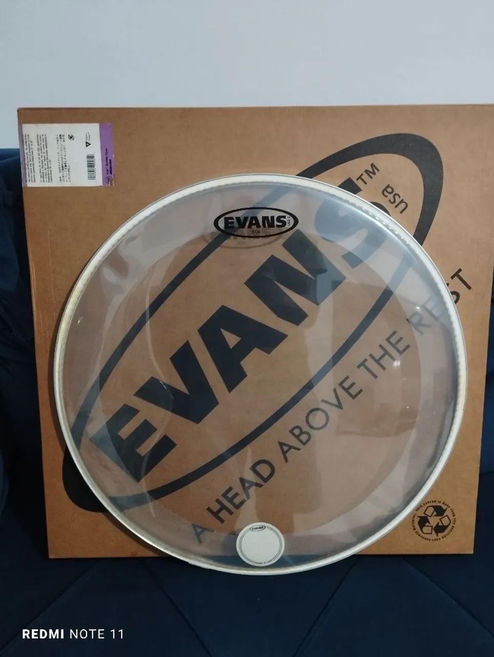 Pele de bateria Evans eq4 20"
