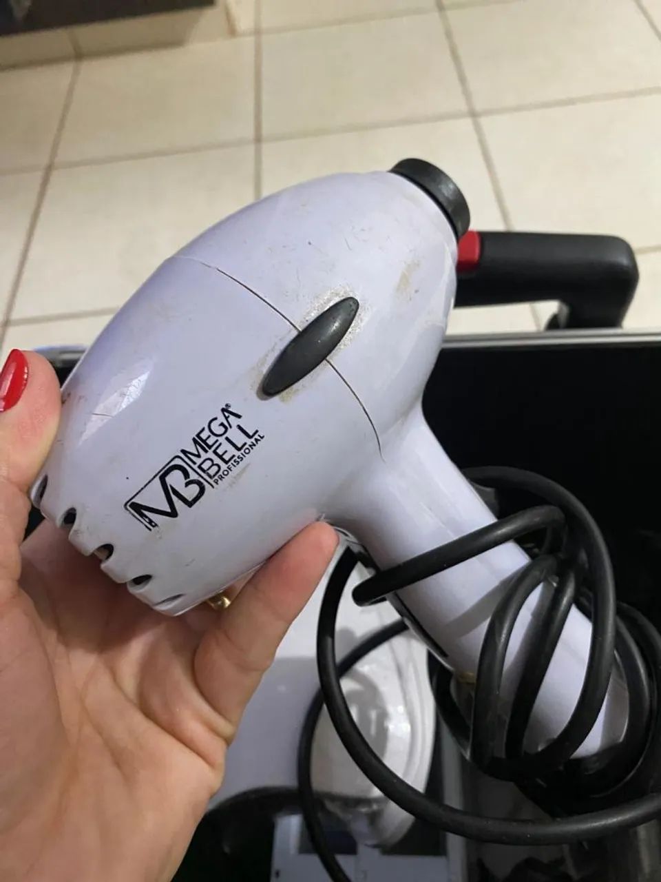 Lixadeira elétrica para pedicure  Mega Bell Profissional