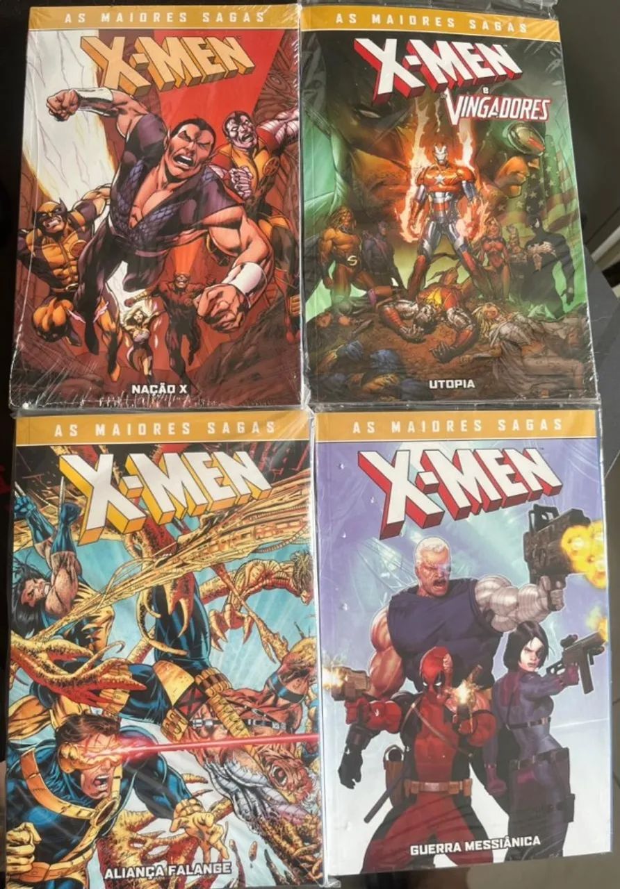 Coleção X MEN Maiores Sagas (4 VOLUMES)