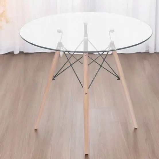 Mesa vidro redonda 90cm nova original 